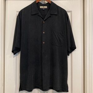 Men's Tommy Bahama Silk Shirt, Medium, Black